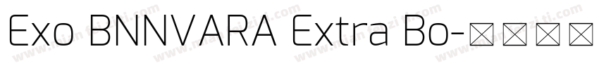 Exo BNNVARA Extra Bo字体转换